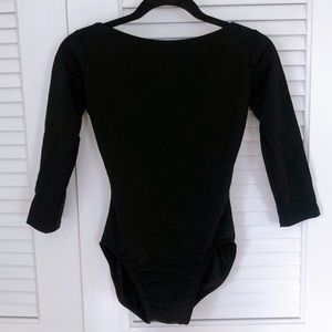 3/4 sleeve ballet leotard